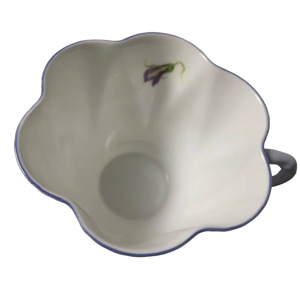 Shelley Violets Dainty Teacup and Saucer Bone China 13821